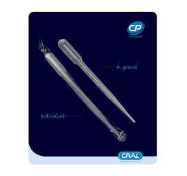 Pipeta De Pasteur De Plástico Estéril Individual 3 Ml - 500 Unid - 18433-NAC - Cral